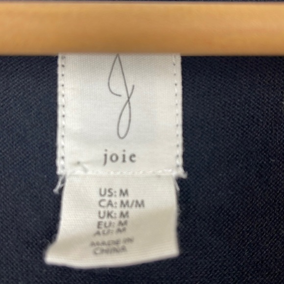 Joie Sleeveless Cardigan Vest Size Medium Black - Picture 3 of 7